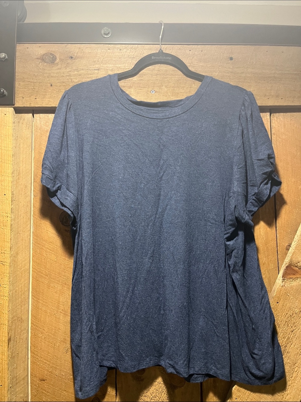 Market & Spruce Navy Short Sleeve Crewneck Tee